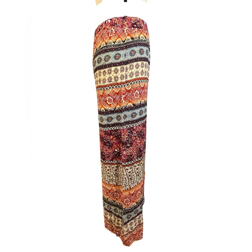 Vibrant Boho Wide-Leg Pants - Picture 4 of 5